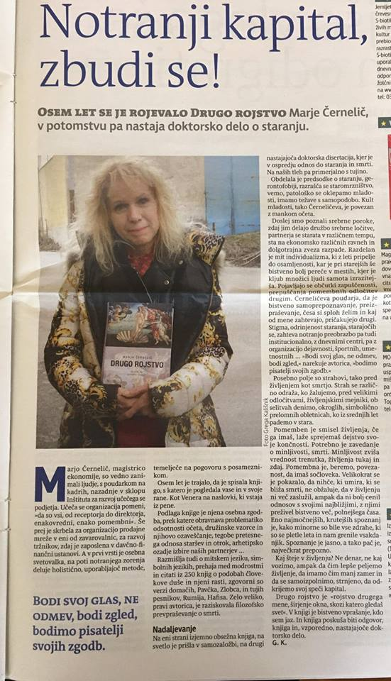Marja Černelič, časopis delo,